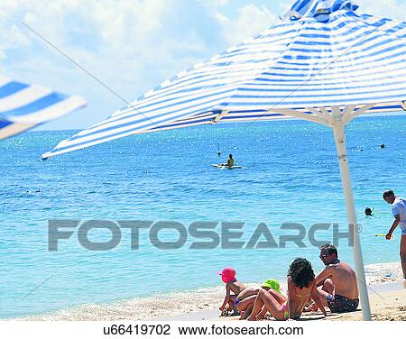 Stock Image - scenery, Australia, water, swimming, beach, sand. Fotosearch