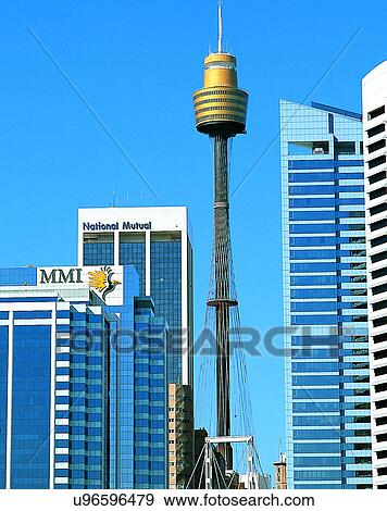 Stock Photo - sky, outdoors, buildings, skyline, city, Australia. Fotosearch
