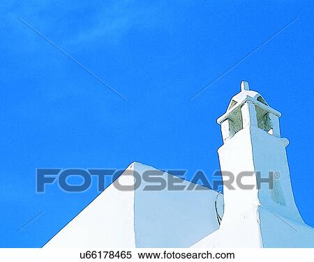 sky, outdoors, tower, roof, building, Aegean sea View Large Photo Image Stock Photography - sky, outdoors, tower, roof, building, Aegean sea. Fotosearch