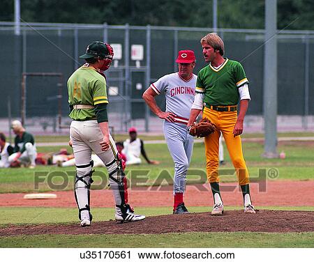 sport, outdoors, baseball, pitcher's mound, people, players View Large Photo Image Stock Image - sport, outdoors, baseball, pitcher's mound, people, players. Fotosearch