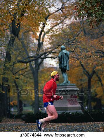Picture - sport, outdoors, running, jogging, park. Fotosearch