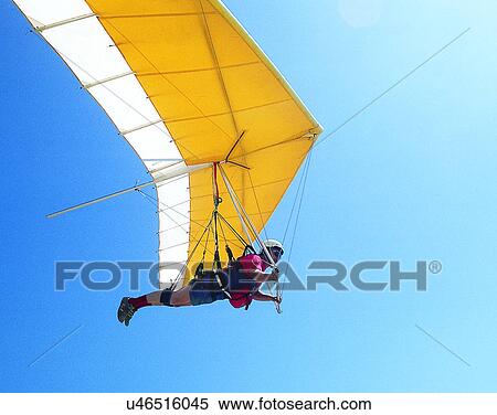 Stock Photography - sport, outdoors, sky, gliding, person. Fotosearch