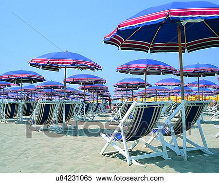 summer, outdoors, sky, beach, chairs, umbrellas View Large Photo Image Stock Photography - summer, outdoors, sky, beach, chairs, umbrellas. Fotosearch