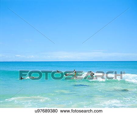 summer, outdoors, sky, water, waves, surfing View Large Photo Image Stock Image - summer, outdoors, sky, water, waves, surfing. Fotosearch