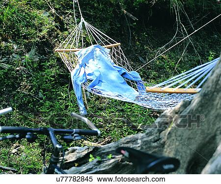 summer, outdoors, yard, hammock, clothes, bike View Large Photo Image Stock Photography - summer, outdoors, yard, hammock, clothes, bike. Fotosearch