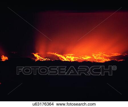 sun light, sun, sky, clouds, outdoors, sunset View Large Photo Image Picture - sun light, sun, sky, clouds, outdoors, sunset. Fotosearch