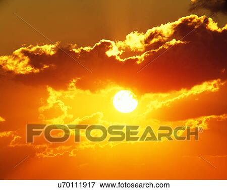 sun light, sun, sky, clouds, outdoors, sunset View Large Photo Image Stock Photo - sun light, sun, sky, clouds, outdoors, sunset. Fotosearch