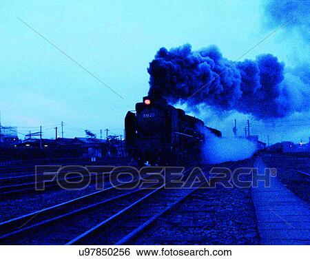 train, travel, transportation, outdoors, dusk, tracks View Large Photo Image Stock Photograph - train, travel, transportation, outdoors, dusk, tracks. Fotosearch