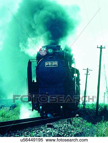 Stock Photography - train, travel, transportation, outdoors, daylight, smoke. Fotosearch