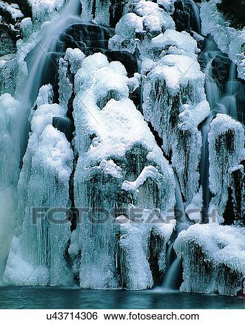 waterfall, nature, outdoors, rocks, winter, snow View Large Photo Image Stock Photograph - waterfall, nature, outdoors, rocks, winter, snow. Fotosearch