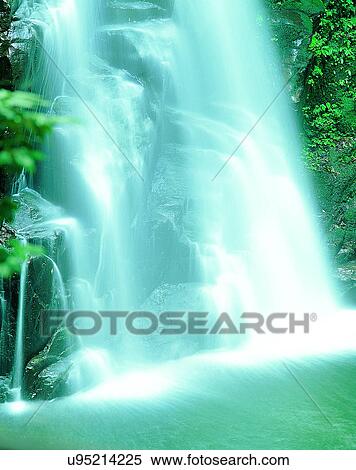 waterfall, nature, outdoors, rocks, plants, sunlight View Large Photo Image Stock Photography - waterfall, nature, outdoors, rocks, plants, sunlight. Fotosearch