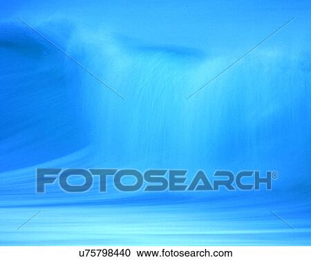 Stock Image - waves, water, outdoors, crest, blue. Fotosearch