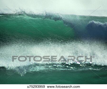 waves, water, outdoors, crest, splash, sky View Large Photo Image Stock Photo - waves, water, outdoors, crest, splash, sky. Fotosearch