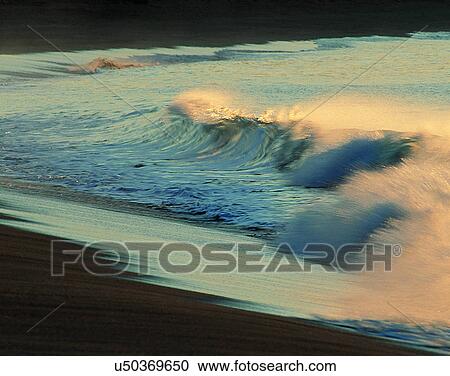 waves, water, outdoors, daylight, sunset, shore View Large Photo Image Stock Image - waves, water, outdoors, daylight, sunset, shore. Fotosearch