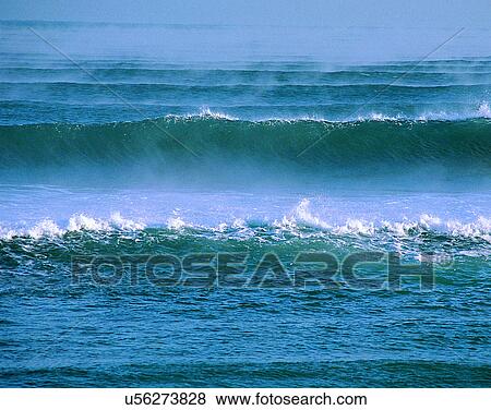 Stock Photo - waves, water, outdoors, daylight, crest, splash. Fotosearch