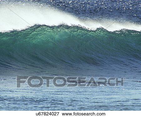 Stock Photo - waves, water, outdoors, daylight, crest, splash. Fotosearch
