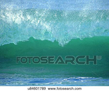 Stock Photo - waves, water, outdoors, daylight, crest, splash. Fotosearch
