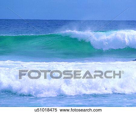 Stock Photography - waves, water, outdoors, daylight, crest, splash. Fotosearch