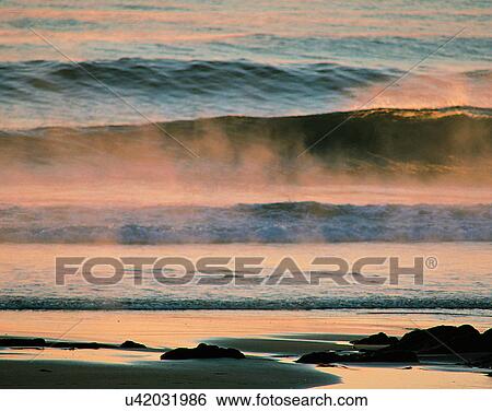 waves, water, outdoors, shore, beach, spray View Large Photo Image Stock Photograph - waves, water, outdoors, shore, beach, spray. Fotosearch
