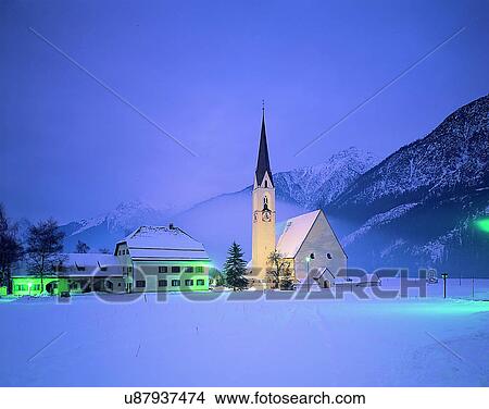 Picture - winter, nature, scenery, outdoors, snow, countryside. Fotosearch