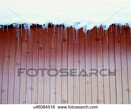 winter, outdoors, snow, ice, wall, roof View Large Photo Image Stock Photograph - winter, outdoors, snow, ice, wall, roof. Fotosearch