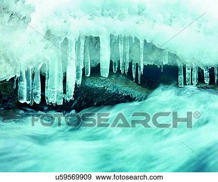 winter, outdoors, snow, ice, water, river View Large Photo Image Stock Photo - winter, outdoors, snow, ice, water, river. Fotosearch