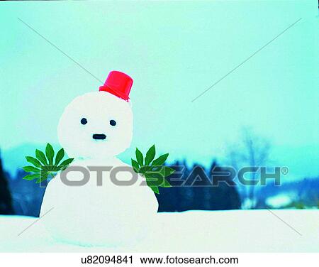 winter, outdoors, snow, sky, novelty, snowman View Large Photo Image Stock Image - winter, outdoors, snow, sky, novelty, snowman. Fotosearch