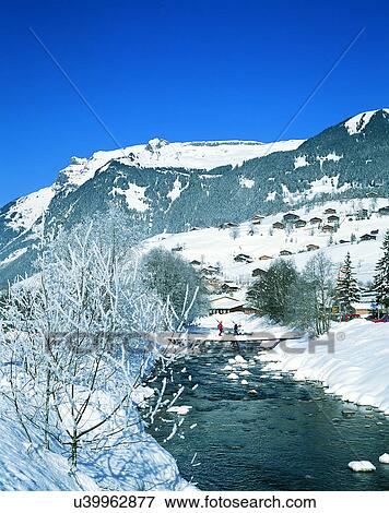 winter, snow, outdoors, sky, buildings, mountains View Large Photo Image Stock Photo - winter, snow, outdoors, sky, buildings, mountains. Fotosearch