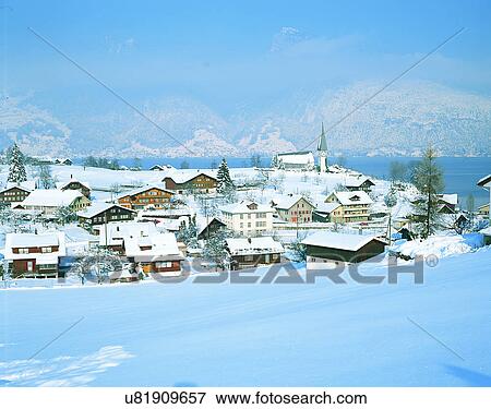 winter, snow, outdoors, sky, buildings, village View Large Photo Image Stock Photo - winter, snow, outdoors, sky, buildings, village. Fotosearch