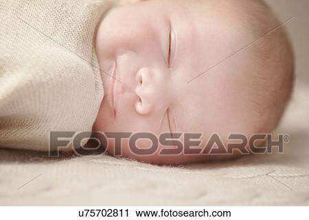 Stock Image - Baby sleeping. Fotosearch