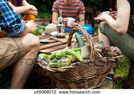Basket of fresh vegetables View Large Photo Image Stock Image - Basket of fresh vegetables. Fotosearch