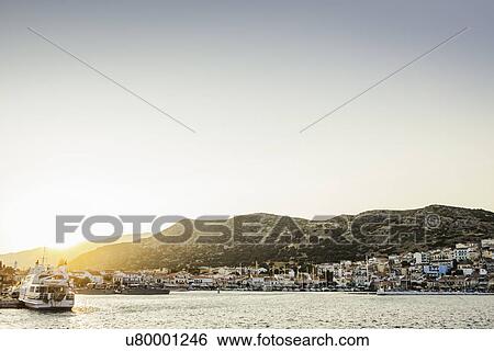 Stock Photograph - Coast at Pythagoreio, Samos, Greece. Fotosearch