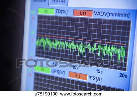 Control graph on computer monitor in factory, close up View Large Photo Image Stock Image - Control graph on computer monitor in factory, close up. Fotosearch