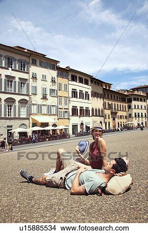 Couple relaxing, Palazzo Pitti, Florence, Tuscany, Italy View Large Photo Image Picture - Couple relaxing, Palazzo Pitti, Florence, Tuscany, Italy. Fotosearch