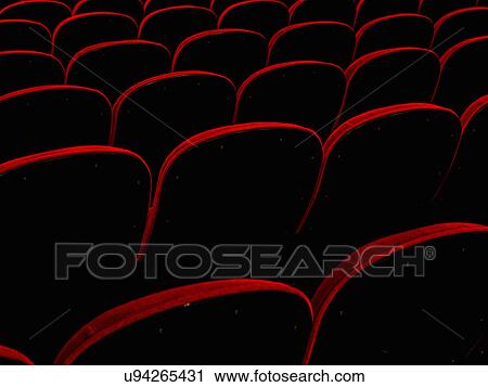 Empty retro cinema seats View Large Photo Image Stock Image - Empty retro cinema seats. Fotosearch