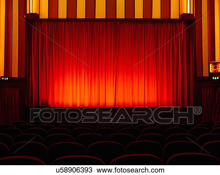 Empty retro cinema View Large Photo Image Stock Image - Empty retro cinema. Fotosearch