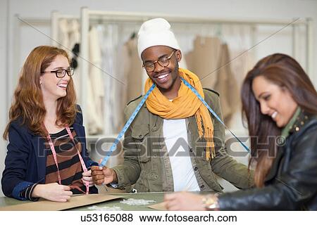 Fashion design students in class View Large Photo Image Stock Photo - Fashion design students in class. Fotosearch