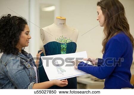 Fashion design students in discussion View Large Photo Image Stock Image - Fashion design students in discussion. Fotosearch