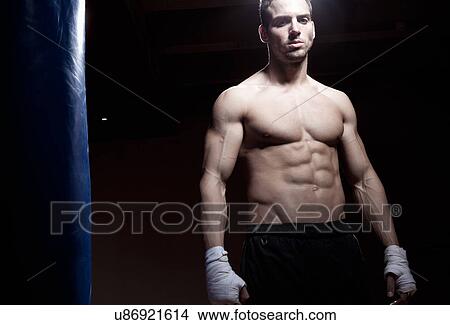 Picture - Kick boxer. Fotosearch