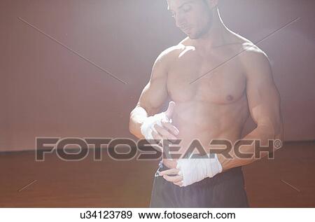 Stock Photo - Kick boxer. Fotosearch
