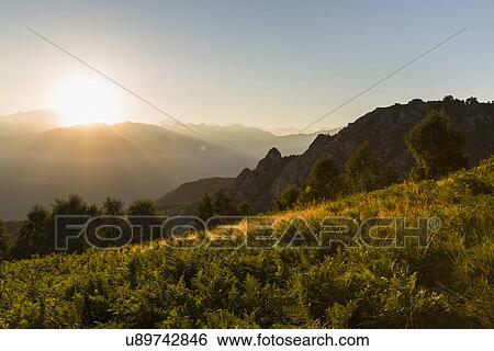 Stock Photograph - Landscape view near Mottorone, Italy. Fotosearch