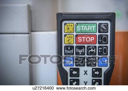 Machinery control pad in factory, close up View Large Photo Image Stock Image - Machinery control pad in factory, close up. Fotosearch