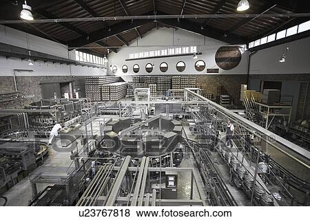 Stock Photo - Machinery in a brewery. Fotosearch