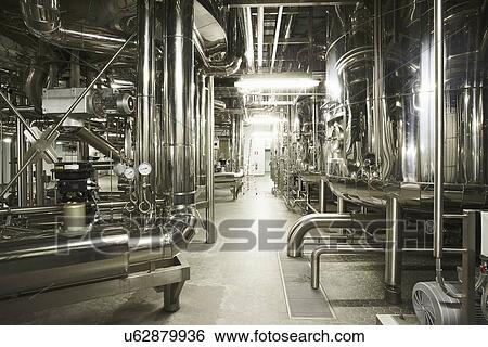 Machinery in a brewery View Large Photo Image Stock Photograph - Machinery in a brewery. Fotosearch