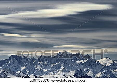 Stock Photograph - Mountain scene, Crans Montana, Switzerland. Fotosearch