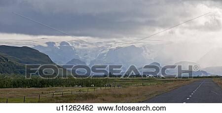 Stock Image - Myrdalsjokull, Fjallabak, Iceland. Fotosearch