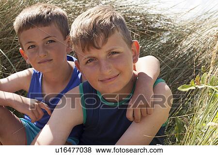Portrait of two brothers, Wales, UK View Large Photo Image Stock Photo - Portrait of two brothers, Wales, UK. Fotosearch