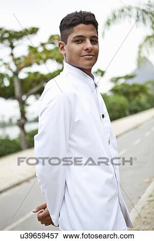 Stock Photo - Portrait of waiter, Rio de Janeiro, Brazil. Fotosearch