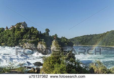 River Rhine waterfalls, Schaffausen, Canton Schaffaus, Switzerland View Large Photo Image Stock Image - River Rhine waterfalls, Schaffausen, Canton Schaffaus, Switzerland. Fotosearch