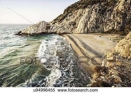 Stock Photography - Seitani Bay, Samos, Greece. Fotosearch